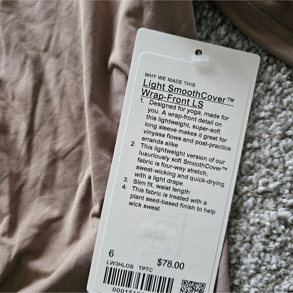 Light Smooth Cover Wrap-Front Long-Sleeve Shirt - Picture 7 of 8